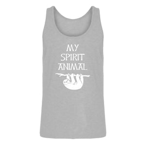 Mens Sloth is my Spirit Animal Jersey Tank Top