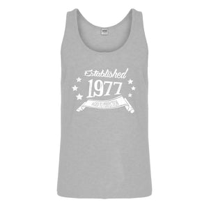 Tank Established 1977 Mens Jersey Tank Top