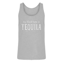 Mens My Blood Type is Tequila Jersey Tank Top