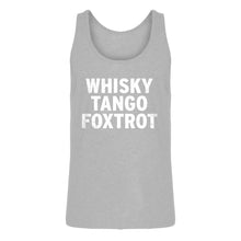 Mens WHISKY TANGO FOXTROT Jersey Tank Top