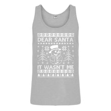 Tank Dear Santa It Wasn't Me Mens Jersey Tank Top