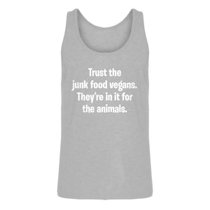 Mens Junk Food Vegans Jersey Tank Top