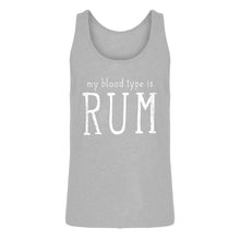 Mens My Blood Type is Rum Jersey Tank Top