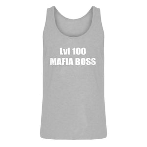 Mens Lvl 100 Mafia Boss Jersey Tank Top