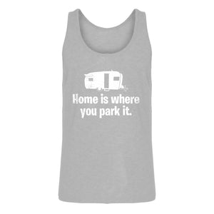 Mens Home is Where you Park it Jersey Tank Top