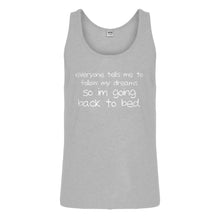 Tank Back to Bed Mens Jersey Tank Top