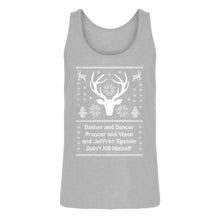 Mens Dasher and Dancer and Jeffrey Epstein Jersey Tank Top