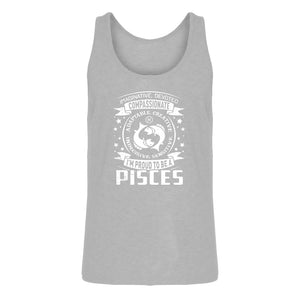 Tank Pisces Astrology Zodiac Sign Mens Jersey Tank Top