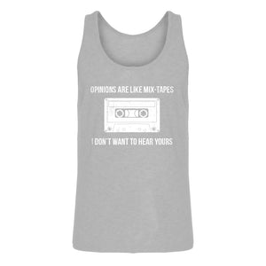 Mens Opinions are like Mixtapes Jersey Tank Top