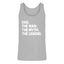 Mens Dad. The Man the Myth the Legend Jersey Tank Top