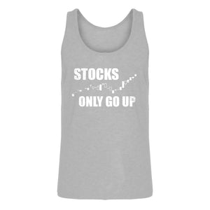 Mens STOCKS ONLY GO UP Jersey Tank Top
