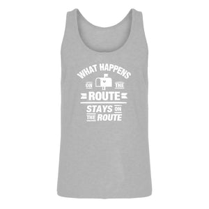 Tank What Happens on the Route Stays on the Route Mens Jersey Tank Top