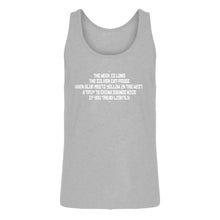 Mens The Week is Long the Silver Cat Feeds Jersey Tank Top