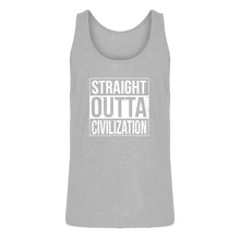 Mens Straight Outta Civilization Jersey Tank Top