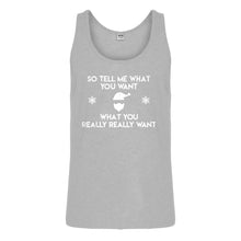 Tank Tell me what you want Mens Jersey Tank Top