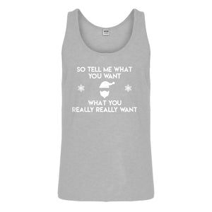 Tank Tell me what you want Mens Jersey Tank Top
