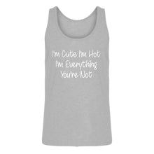 Mens Im Cute Im Hot Jersey Tank Top
