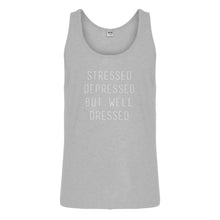 Tank Stressed Depressed Mens Jersey Tank Top
