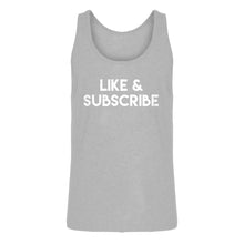Mens Like and Subscribe Jersey Tank Top
