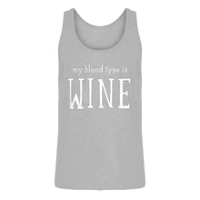 Mens My Blood Type is Wine Jersey Tank Top
