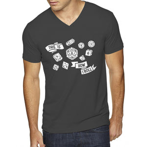 Mens This is How I Roll V-Neck T-shirt