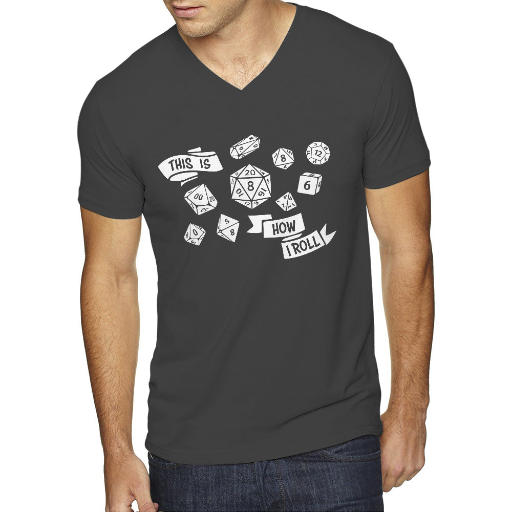 Mens This is How I Roll V-Neck T-shirt