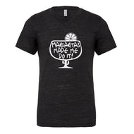 Mens Margaritas Made Me Do It Vneck T-shirt