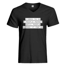 Mens I used to be a People Person Vneck T-shirt