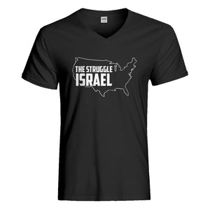 Mens The Struggle Israel Vneck T-shirt