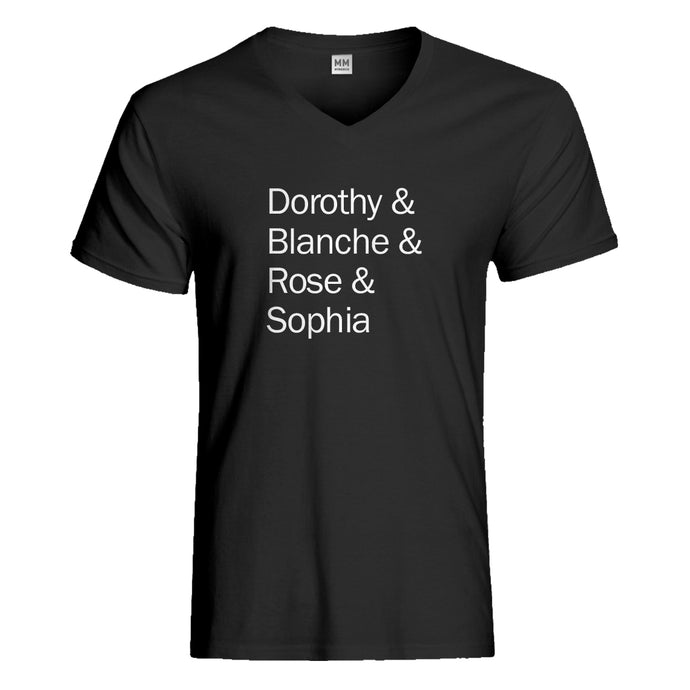 Mens Golden Names Vneck T-shirt