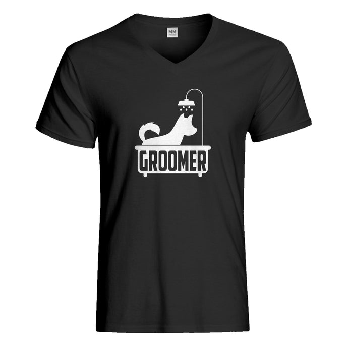 Mens Groomer Vneck T-shirt