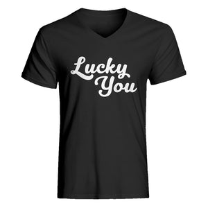 Mens Lucky You V-Neck T-shirt