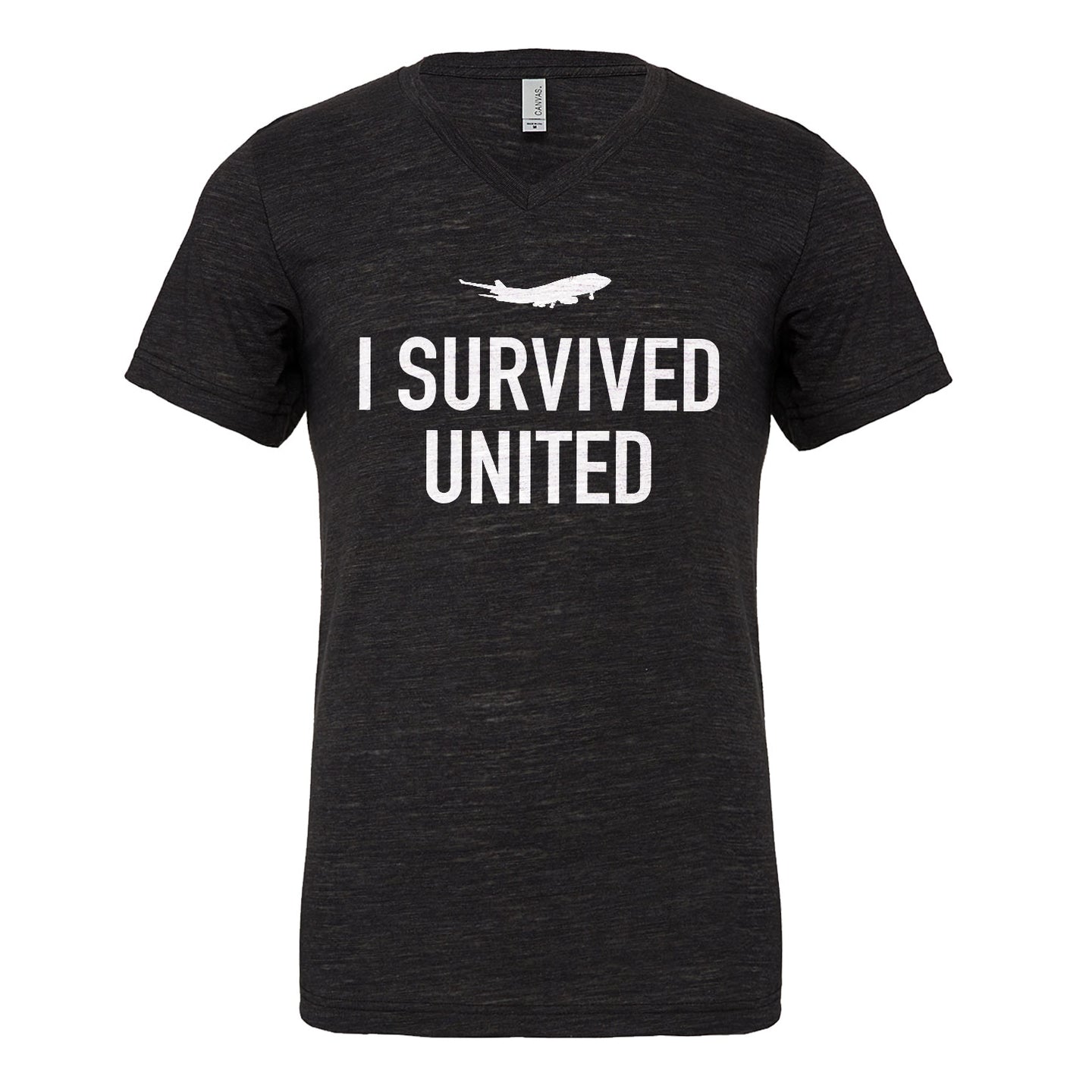Mens I Survived United Vneck T-shirt