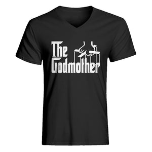 Mens The Godmother V-Neck T-shirt