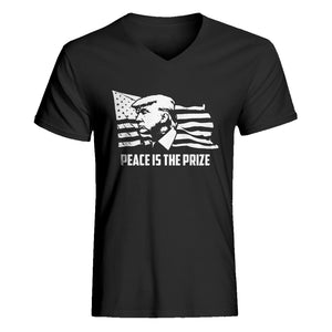 Mens Peace is the Prize Vneck T-shirt