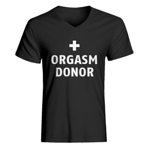 Mens Orgasm Donor V-Neck T-shirt