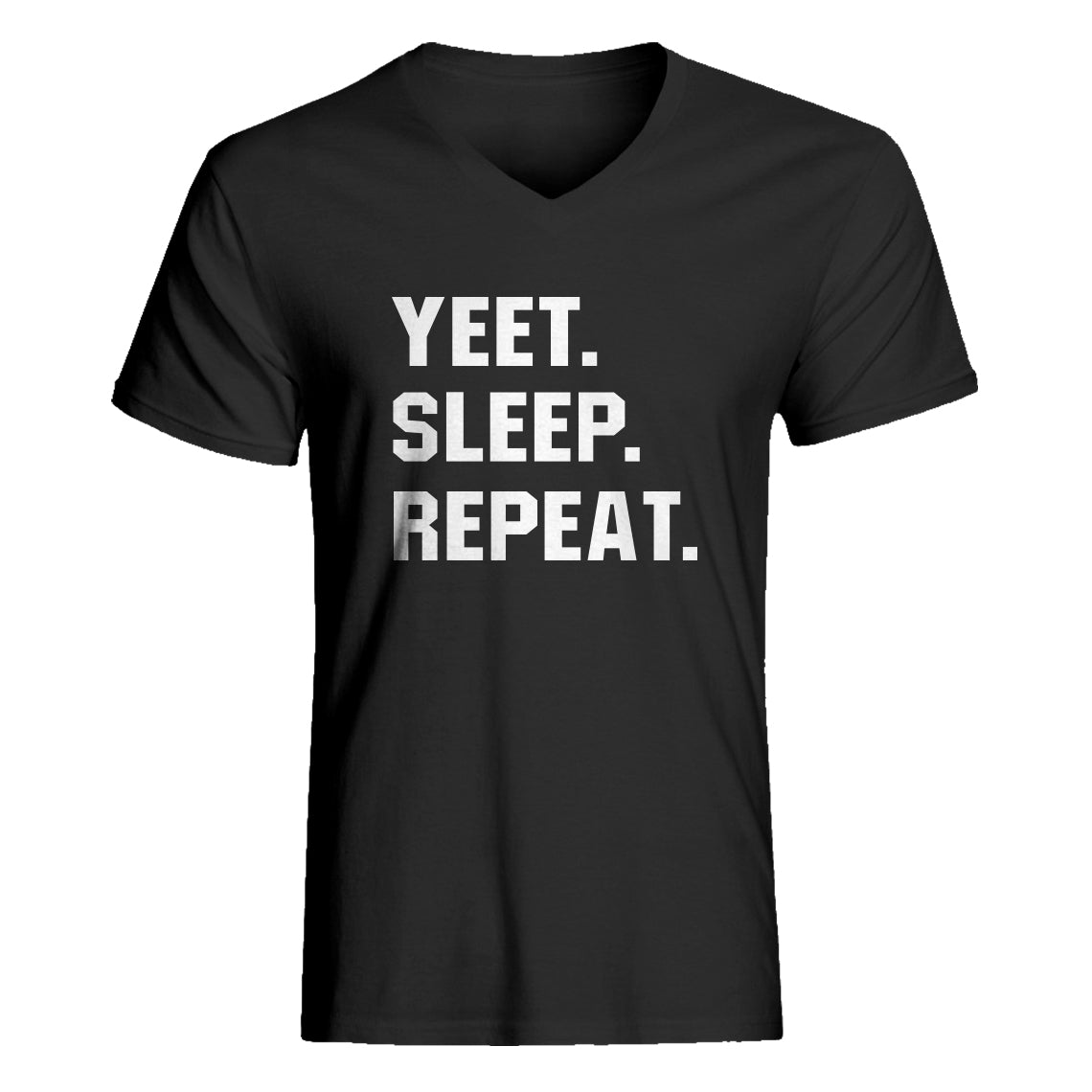 Mens Yeet Sleep Repeat V-Neck T-shirt