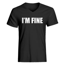 Mens I'm Fine V-Neck T-shirt