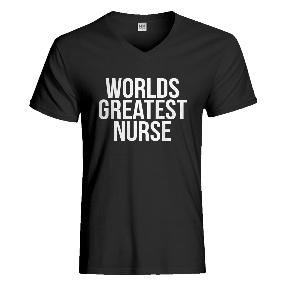 Mens Worlds Greatest Nurse Vneck T-shirt