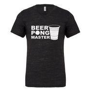 Mens Beer Pong Master Vneck T-shirt
