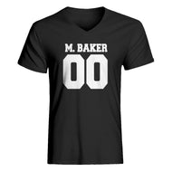 Mens M. BAKER 00 V-Neck T-shirt