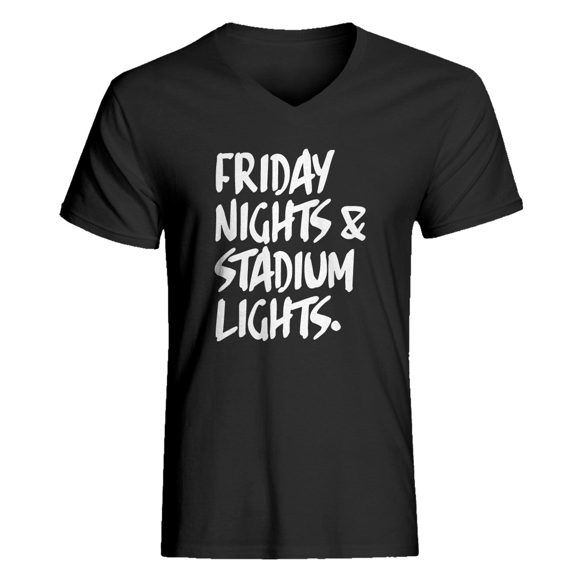 Mens Friday Nights Stadium Lights Vneck T-shirt