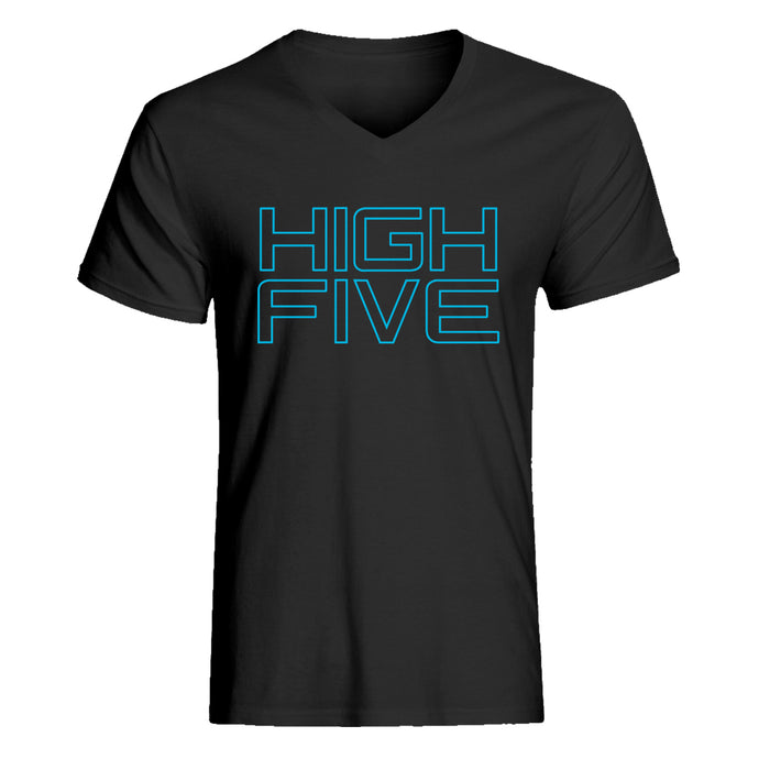 Mens High Five Vneck T-shirt