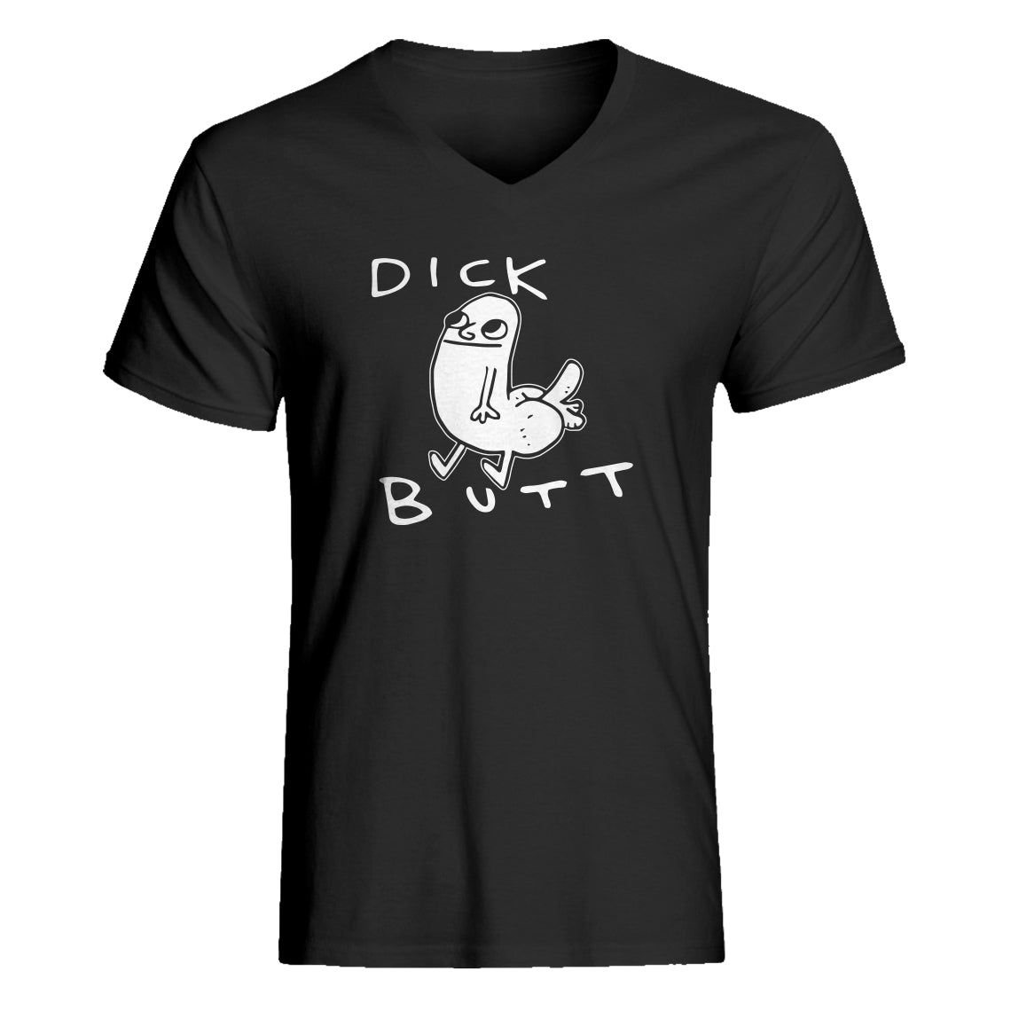 Mens Dickbutt Vneck T-shirt