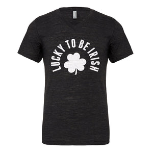 Mens Lucky to be Irish Vneck T-shirt