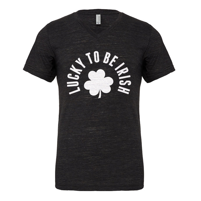 Mens Lucky to be Irish Vneck T-shirt