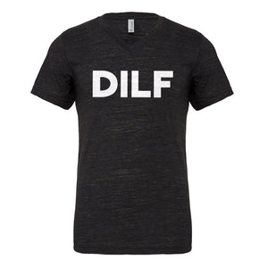 Mens DILF Vneck T-shirt