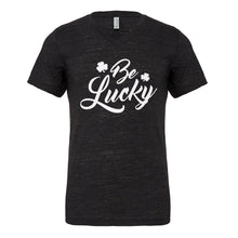 Mens Be Lucky Vneck T-shirt