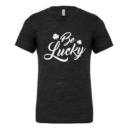 Mens Be Lucky Vneck T-shirt
