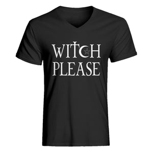 Mens Witch Please Vneck T-shirt